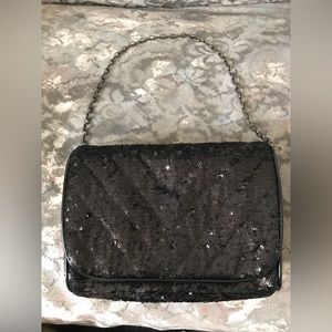 Eric Javits black sequin bag